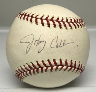 Johnny Callison Single Signed Baseball Autographed Auto Psa/dna Yankees