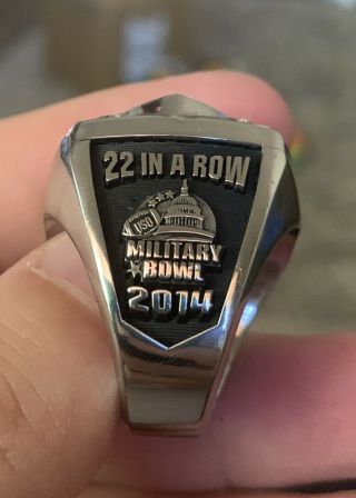 Virginia Tech Hokies Player Championship Military Bowl Ring Football 2014 4