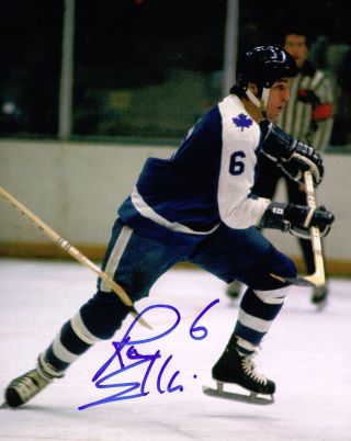 Ron Ellis Signed Toronto Maple Leafs 8x10 Photo W/