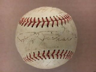 1951 Chicago White Sox Team Signed Baseball (29 Sig) Nellie Fox,  Minoso,  Richardsjsa