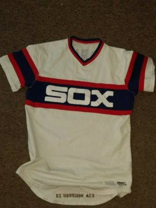 1982 First Year Style Chicago White Sox Jersey Worn By Jim Morrison All