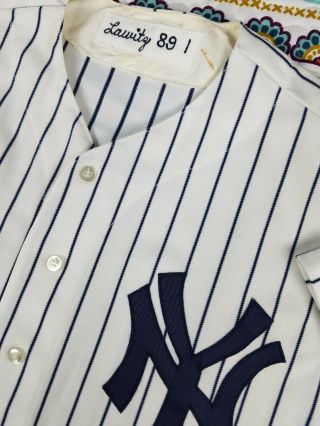 Jim Layritz York Yankees 1989 Albany Game Worn Baseball Jersey Pants Wilson 4