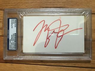 Authentic Michael Jordan Autographed Index Card - Psa 83376890