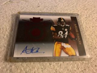 2010 Plates And Patches Antonio Brown Rc Auto /352/449 Steelers Raiders
