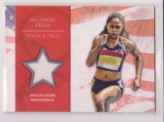 2012 Topps Olympic Allyson Felix Relic Card Track & Field Multiples Available