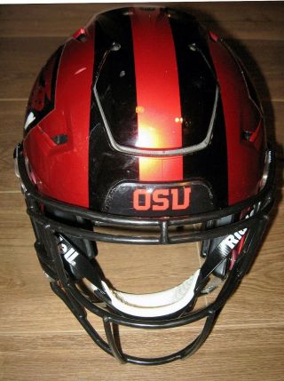 2018 Oregon State Beavers Game Football Orange Helmet - 47