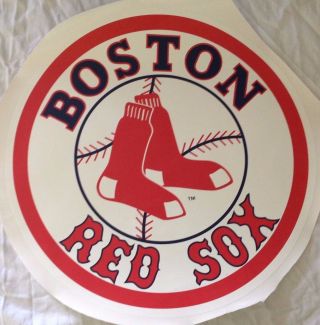 Boston Red Sox Fathead Team Official Mlb Logo 17.  5 " X 17.  5 " Mlb Wall Graphics
