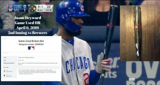 Jason Heyward Game Hr Bat - Chicago Cubs - Mlb Authenticated