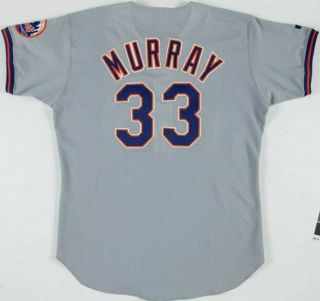 Circa 1993 Eddie Murray Signed Game Worn York Mets Jersey.  HOFer 2