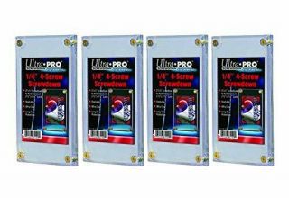 Ultra Pro 1/4 Inch Screw Down 4 Pack Set