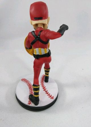 Captain America SGA Bobblehead Marvel Indianapolis Indians Baseball Red Suit 3
