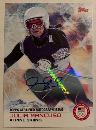 2014 Topps U.  S.  Olympic Team Autographs 59 Julia Mancuso