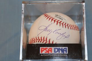 Sandy Koufax Autographed Baseball With Certificate Of Authenticity