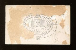 1939 Cotton Bowl Ticket Texas Tech Red Raiders v St.  Mary ' s 1/2/39 40781 2