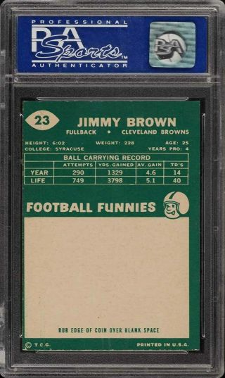 1960 Topps Football Jim Brown 23 PSA 9 (PWCC) 2