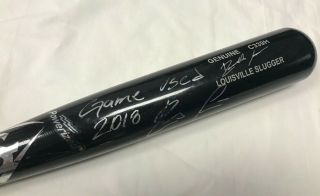 Ronald Acuna Braves Autographed Game 2018 St C339h Louisville Slugger Bat