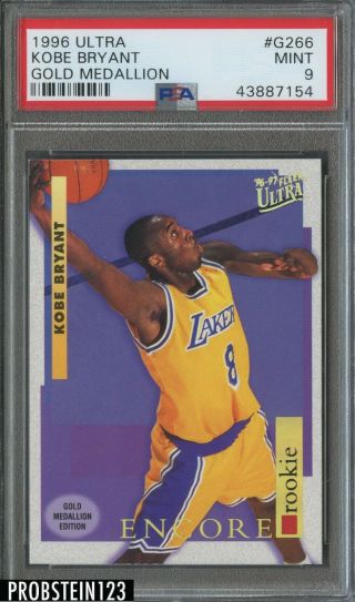 1996 - 97 Fleer Ultra Gold Medallion Kobe Bryant Lakers Rc Rookie Psa 9