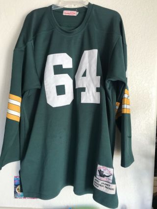 Mitchell & Ness Throwback 1964 Size 52 Jerry Kramer Green Bay Packers Jersey 64