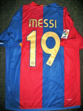 Authentic Messi Barcelona Jersey 2006 2007 Shirt Camiseta Trikot Argentina M