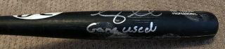 Tim Tebow GAME 2018 UNCRACKED BAT autograph SIGNED Mets inscribed HOLOGRAM 3
