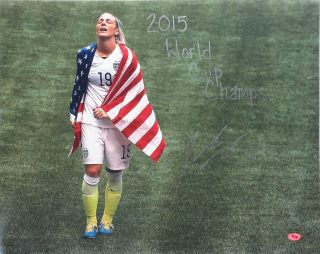 Julie Ertz Signed 16x20 Photo (jsa Pass) 2015 World Cup Usa Red Stars Johnston