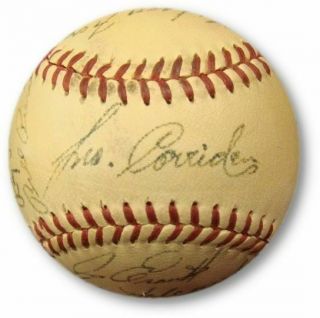 1950 Chicago White Sox Team Signed Baseball Fox Baker Appling 22 Autographs
