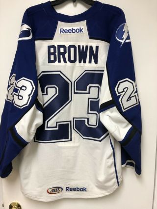 Syracuse Crunch Game Worn AHL Authentic Jersey Tampa Bay Lightning 56 2