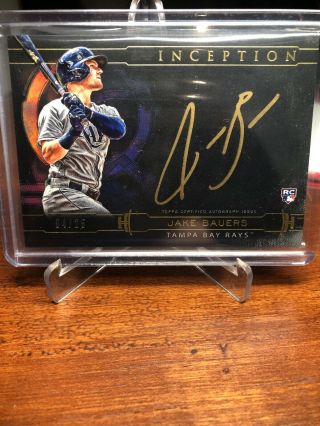 Jake Bauers 2019 Topps Inception Ssp Gold Ink Rookie Auto.  /25