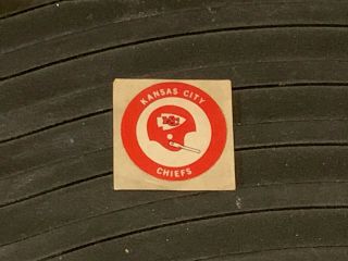 1971 Chiquita Banana Football Sticker Kansas City Chiefs