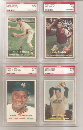 1957 Topps Baseball Cards Complete Set ALL PSA / Graded 11
