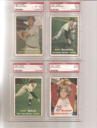 1957 Topps Baseball Cards Complete Set ALL PSA / Graded 2