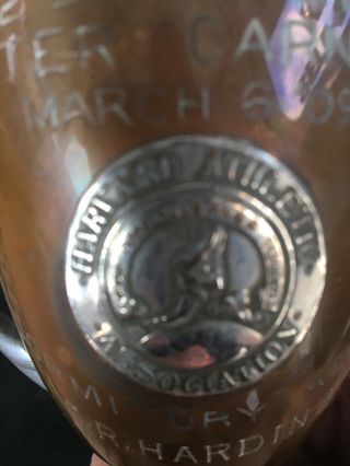 1909 Winter Carnival Harvard Athletic Association Loving Cup Trophy Boston Ma 4