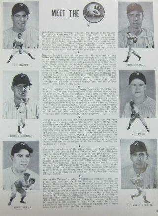 1949 World Series Program York Yankees vs Brooklyn Dodgers Yankee Stadium 2