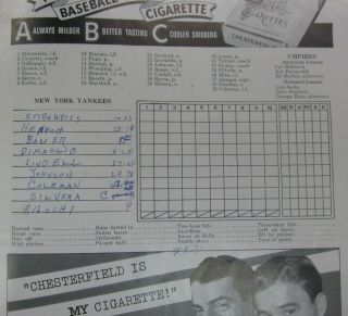 1949 World Series Program York Yankees vs Brooklyn Dodgers Yankee Stadium 3