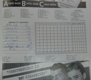 1949 World Series Program York Yankees vs Brooklyn Dodgers Yankee Stadium 4