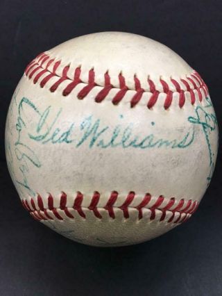 1941 Red Sox Autograph Signed Team Ball Auto Ted Williams,  Jimmie Foxx Jsa Loa