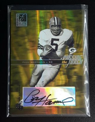 Paul Hornung 2004 Elite " Passing The Torch " Auto 42/100