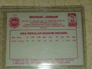 Michael Jordan 84 - 85 Star Rookie Card 101 8