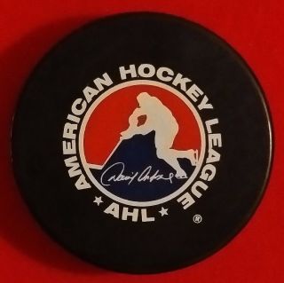 Lowell Lock Monsters - Official Game Puck - AHL American Hockey League 3