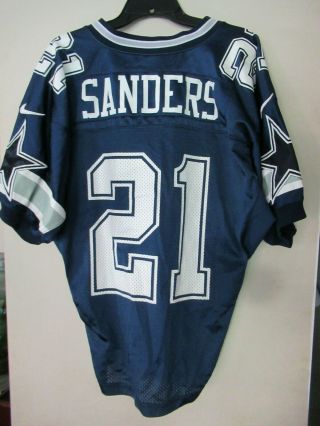 Deion Sanders Dallas Cowboys Pre - Owned Nike Authentic Blue Jersey 21