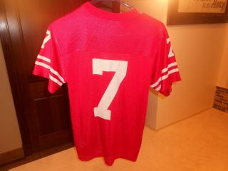 Pre - Owned Ncaa University Of Wisconsin Badgers 7 Adidas Jersey Youth Size Small