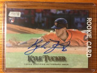 2019 Topps Stadium Club Kyle Tucker On Card Autograph Auto Rc Houston Astros Hot