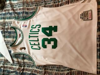 Authentic Boston Celtics Paul Pierce Mitchell and Ness 2007 - 2008 Finals Jersey 6