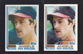 1982 Topps Pure True Blackless 55 Rick Burleson Angels Rare A Sheet