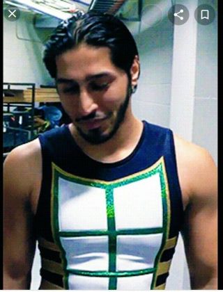 WWE RING WORN MUSTAFA ALI COMPLETE GEAR OUTFIT AUTOGRAPH SIGNED 5