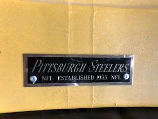 Pittsburgh Steelers Three Rivers Stadium seat back Signed By The Steel Curtain 3