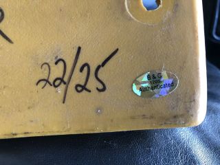 Pittsburgh Steelers Three Rivers Stadium seat back Signed By The Steel Curtain 9