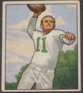 1950 Bowman Tommy Thompson Football Card 95 Philadelphia Eagles Vintage Antique