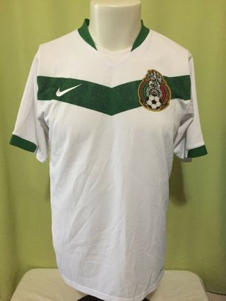 Nike Mexico National Soccer Team Men’s White Jersey Size Medium Sphere Dry Fede