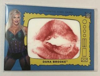 Dana Brooke 2017 Topps Wwe Heritage Authentic Kiss Card 48/99